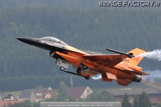 2009-06-27 Zeltweg Airpower 0351 General Dynamics F-16 Fighting Falcon - Dutch Air Force